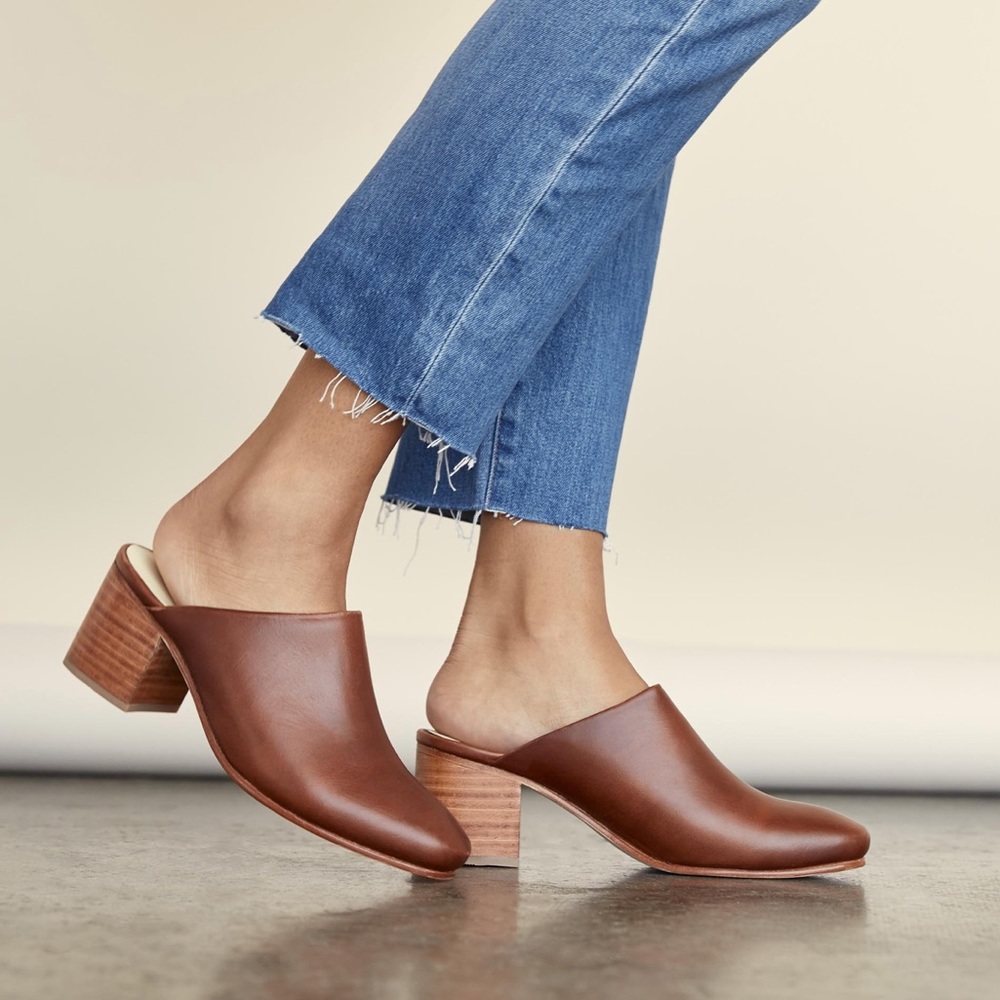 Nisolo All-Day Heeled Mules - Size 10
